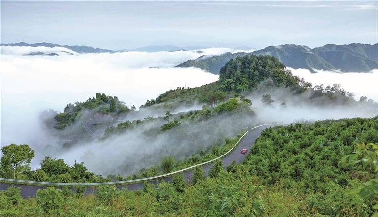 富阳富春山居图实景地图片